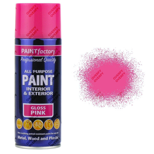 Rapide Pink Spray Paint Gloss All Purpose 400ml