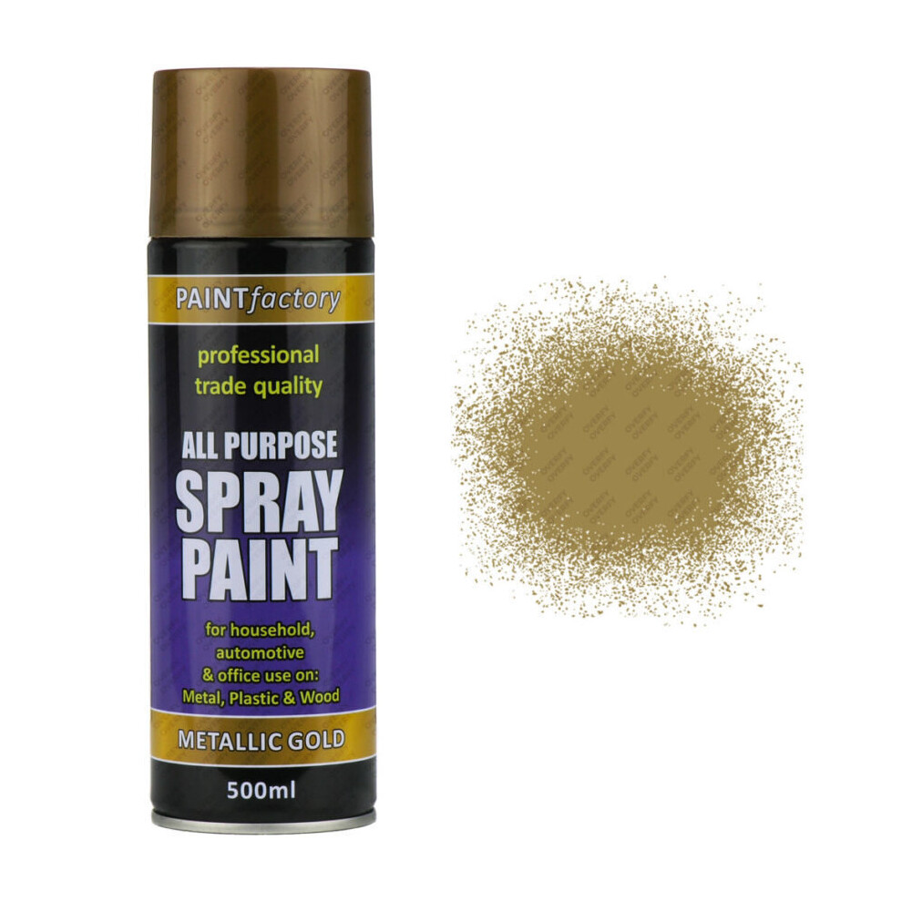 Gold Metallic Spray Paint 400ml All Purpose