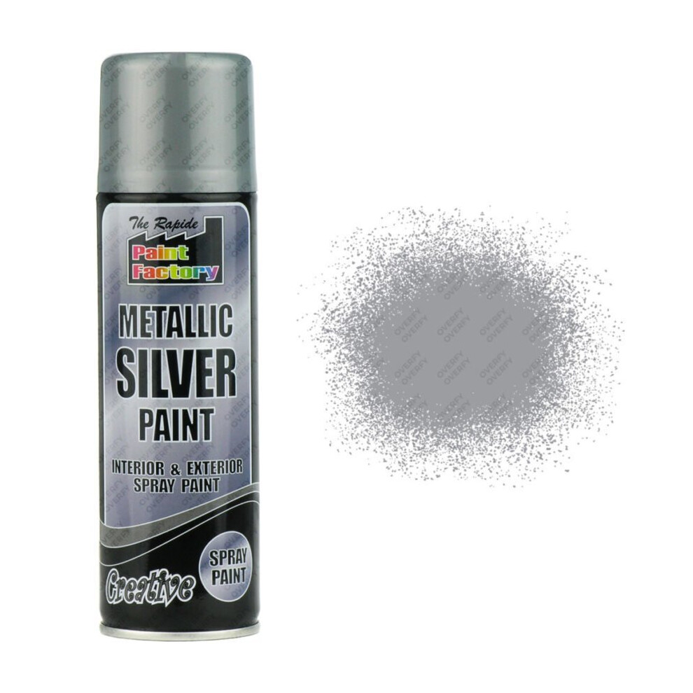 Rapide Metallic Spray Paint 200Ml Silver