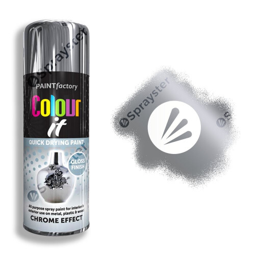 Rapide Colour It Chrome Effect Spray Paint Gloss 400ml