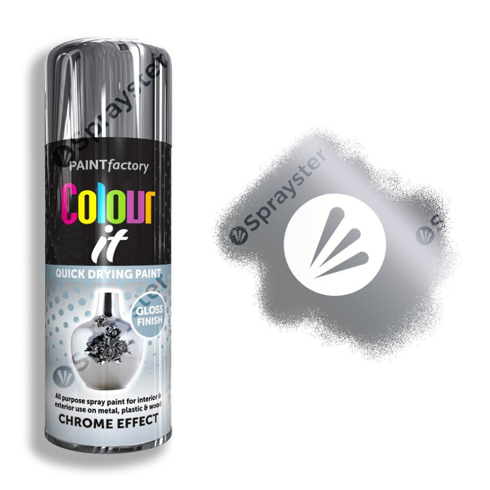 Rapide Colour It Chrome Effect Spray Paint Gloss 400Ml