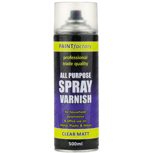 Rapide Clear Varnish Spray Paint Matt All Purpose 400ml