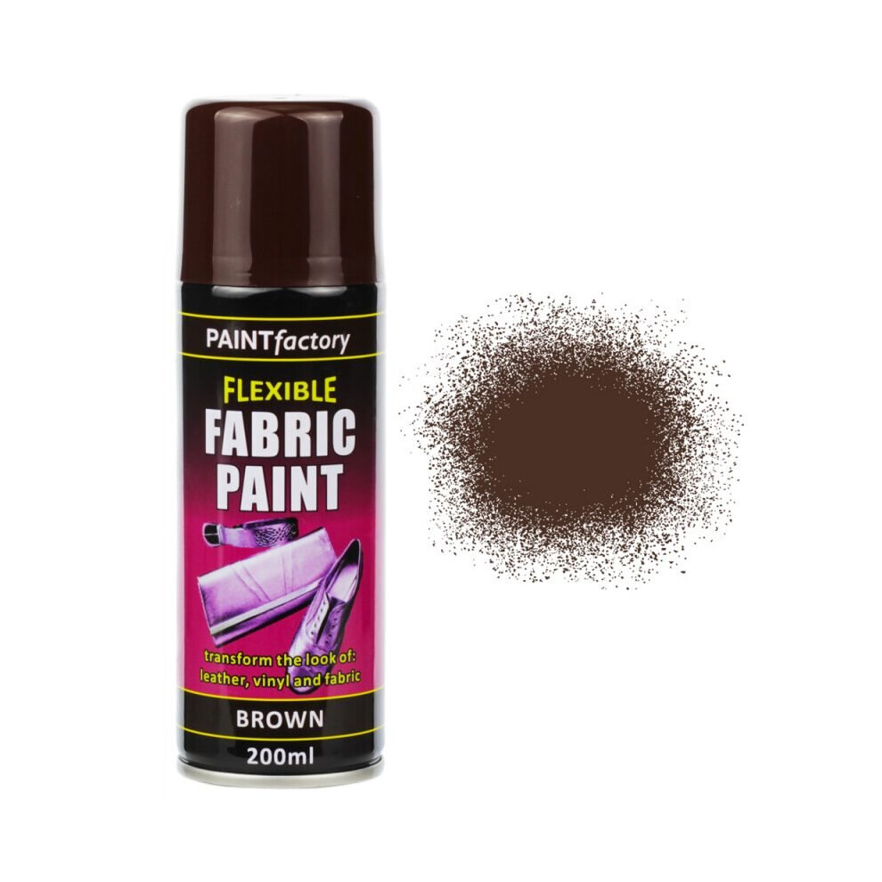 Brown Fabric Spray Paint 200ml Flexible Clothes Aerosol