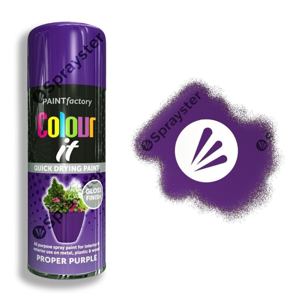 Colour It Proper Purple Spray Paint Gloss 400ml