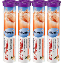 Mivolis Multivitamin effervescent Tablets - Dietary Supplements 4 Packs x 20 pcs