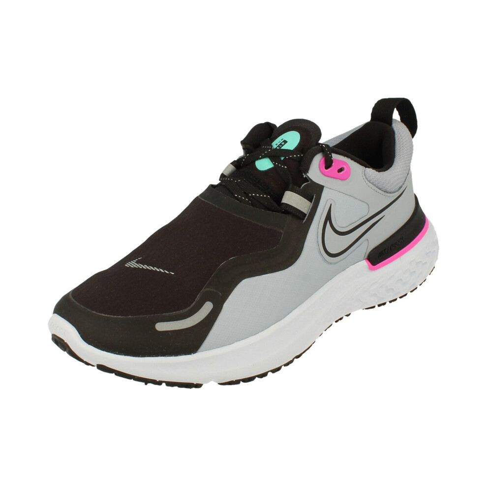 Nike (3.5) Womens React Miler Shield Running Trainers Cq8249 Sneakers Shoes