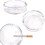 Large Glass Ashtray. Cigarette Grove Stackable. (Set of 2) 4