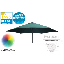 (2.5m 6arm 210g, Green) Replacement Fabric Garden Parasol Canopy Cover