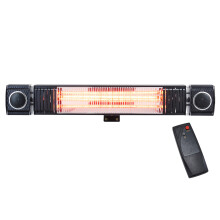 2000W Infrared Patio Wall Heater Bluetooth 6W Speaker Remote Control
