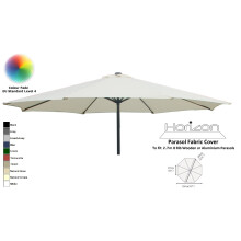 (2.7m 8arm 180g, Natural Cream) Replacement Fabric Garden Parasol Canopy Cover