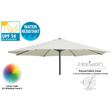 (3m 8arm 210g, Natural Cream) Replacement Fabric Garden Parasol Canopy Cover
