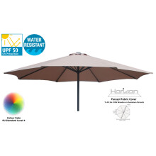 (3m 8arm 210g, Taupe) Replacement Fabric Garden Parasol Canopy Cover