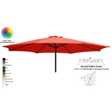 (2.7m 8arm 180g, Terracotta) Replacement Fabric Garden Parasol Canopy Cover