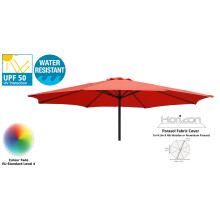(3m 8arm 210g, Terracotta) Replacement Fabric Garden Parasol Canopy Cover
