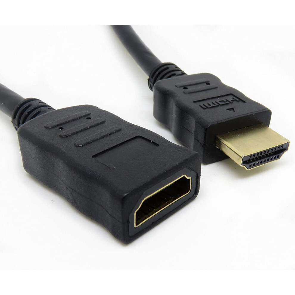 () HDMI Male to Female Extension Cable Male - 1m / 2m / 3m