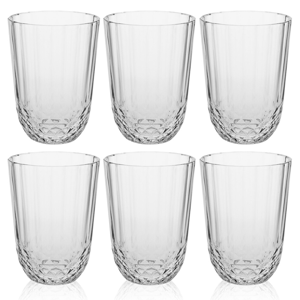 (6 Glasses) 6/12 Pasabahce 345ml Tumbler Drinking Juice Water