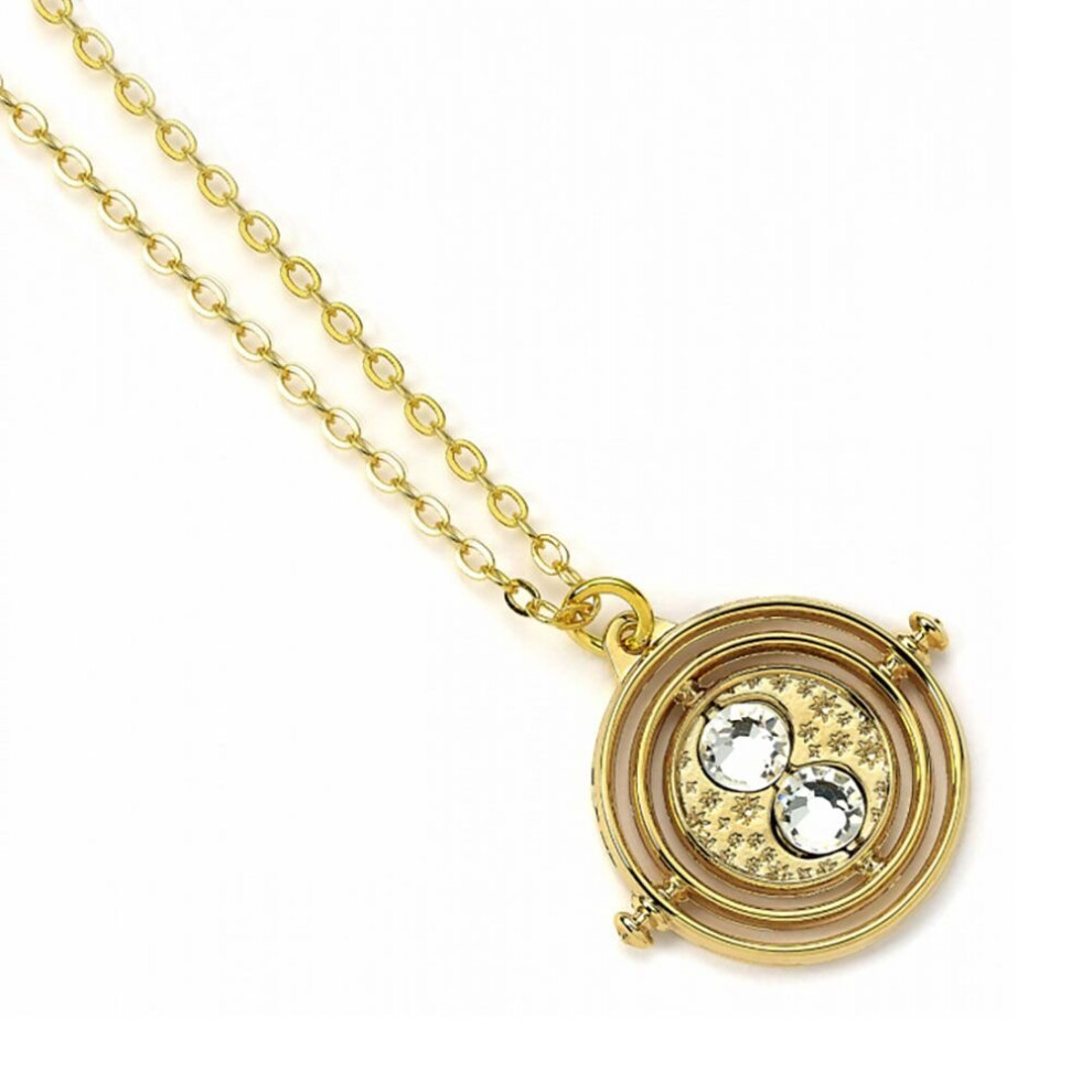 Harry Potter Fixed Time Turner Gold Plated Necklace - Jigsaw Puzzle