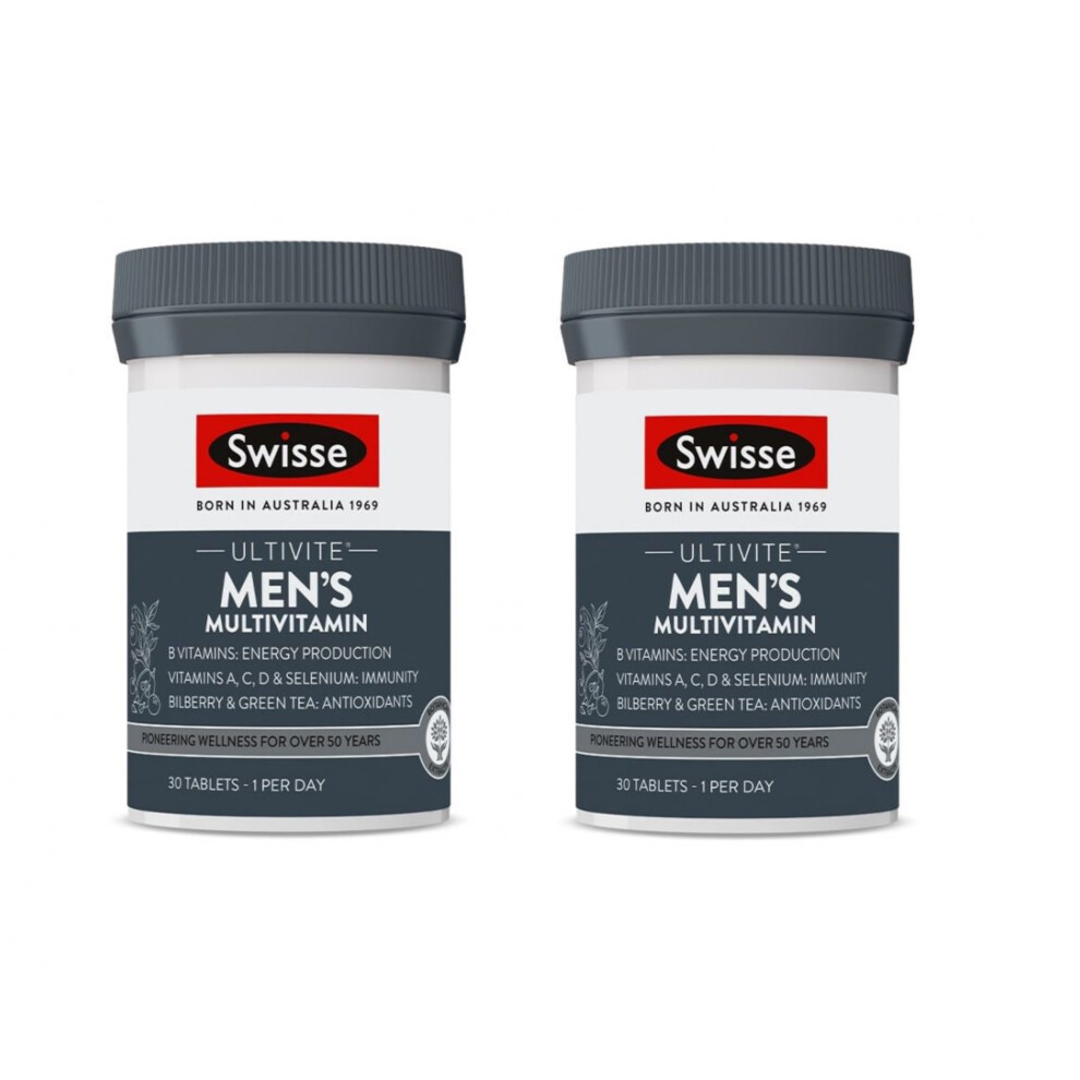 Swisse Ultivite Men's Multi Vitamin- 30 Tablets (x2) *BEST BEFORE FEBRUARY 2023*