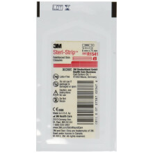 3M Steri-Strip Reinforced Skin Closures, 6mm x 75mm, Pack of 12 (4 x 3 strips)