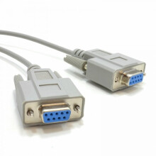 Serial RS232 Null Modem Cable DB9 Female to Female DB9F Pin 2 meters Lead