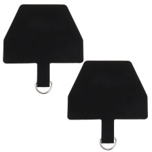 2pcs Cell Phone lanyards Phone Tether Tab Adhesive Tether PU Patches 6.4x5cm