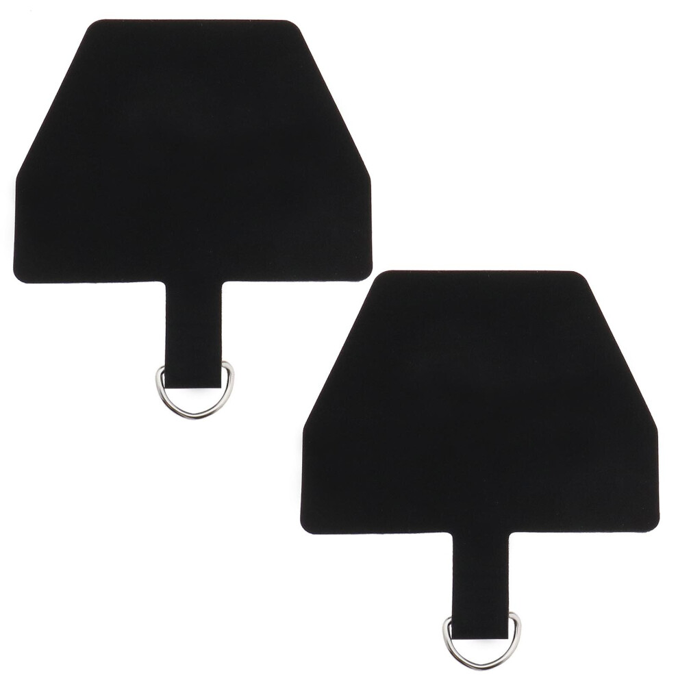 2Pcs Cell Phone Lanyards Phone Tether Tab Adhesive Tether Pu Patches 6.4X5cm Light 4894832053084