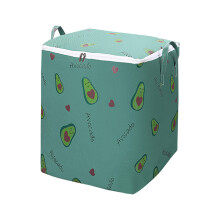 (Green Avocado, 180L - 64 x 48 x 64cm) Youngshion 3-Pack Large Capacity Cartoon Print Clothes Storage Bag Underbed Organizer with Handles and Zippers for Comforters Blankets and Beddings