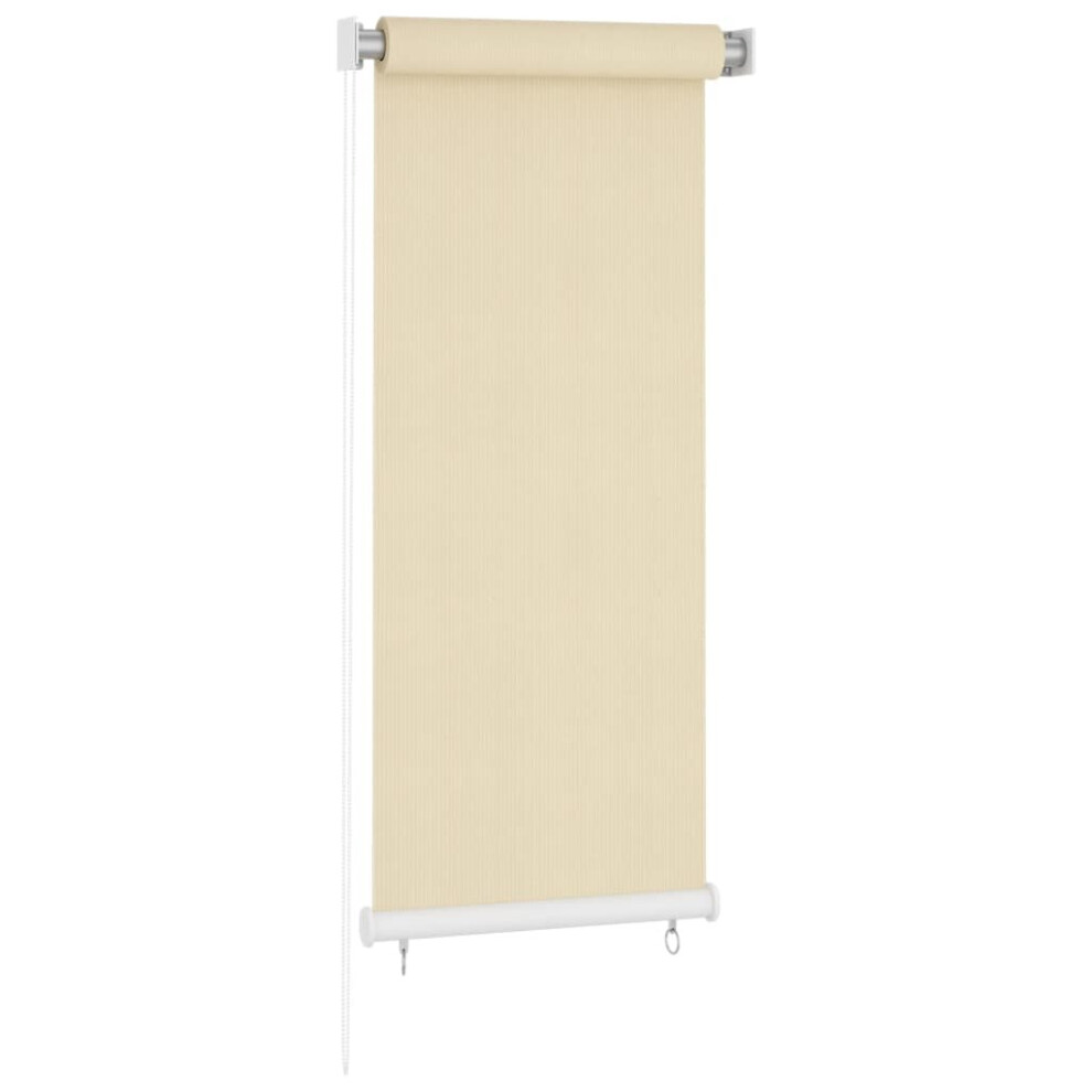 Vidaxl Outdoor Roller Blind 60X140 Cm Hdpe Window Shade Roller Blind Cream