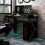 VidaXL vidaXL Gaming Desk with K Shape Legs Black Home Office Computer Desk PC Table 1
