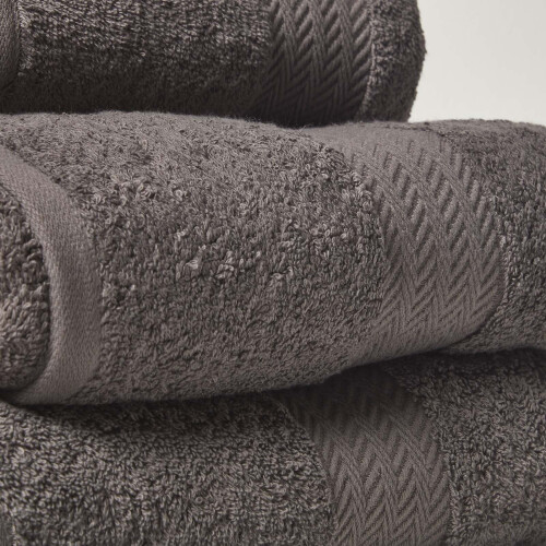 Homescapes (4 Piece Bale Set, Slate Grey) 100% Combed Egyptian Cotton 500 GSM 2