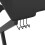 VidaXL vidaXL Gaming Desk with K Shape Legs Black Home Office Computer Desk PC Table 6