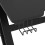 VidaXL vidaXL Gaming Desk with ZZ Shape Legs Black Home Office Computer Desk PC Table 3