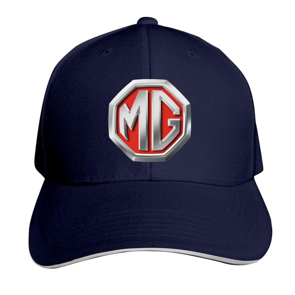 Cap Hat (Navy) Mg Logo Unisex Baseball Cap Hats Blue