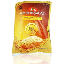 Aashirvaad Indian Atta Wheat Flour for Baking Flatbreads, Roti, Naan, Chapati and Puri - 5kg Bag Visit the Red Rickshaw Store