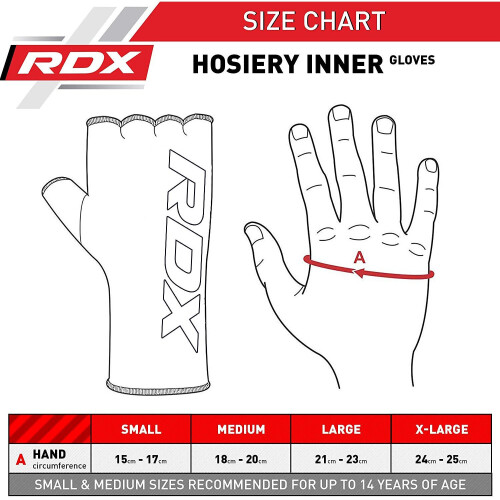 (Blue, X-Large) RDX Hands wraps Inner Gloves Half Finger Elasticated Bandages 2