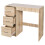 URBN Living (Oak Carcass + Oak Drawers) 3 Drawer Wooden Dressing Computer Work Table Desk 2
