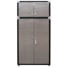Seville Classics 4 Door Super Size Upright Cabinet with Top Extension