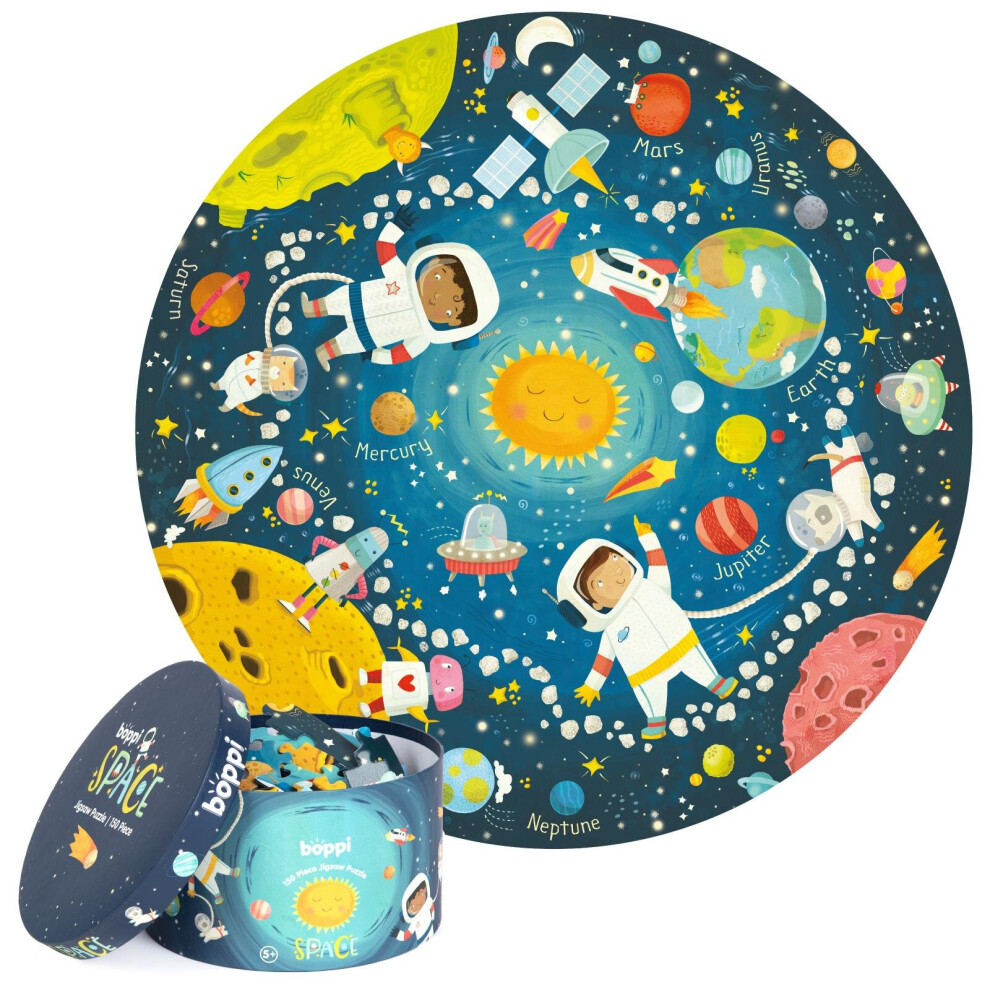 boppi 150 Piece Round Jigsaw Puzzle - Space