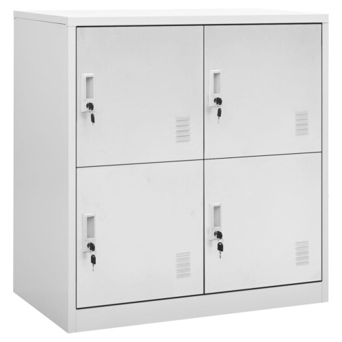 VidaXL vidaXL Schließfachschrank Hellgrau 90x45x92,5 cm Stahl