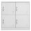 VidaXL vidaXL Schließfachschrank Hellgrau 90x45x92,5 cm Stahl 2