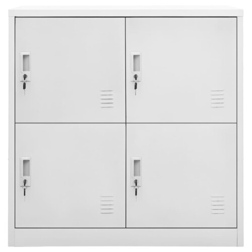 VidaXL vidaXL Schließfachschrank Hellgrau 90x45x92,5 cm Stahl 1