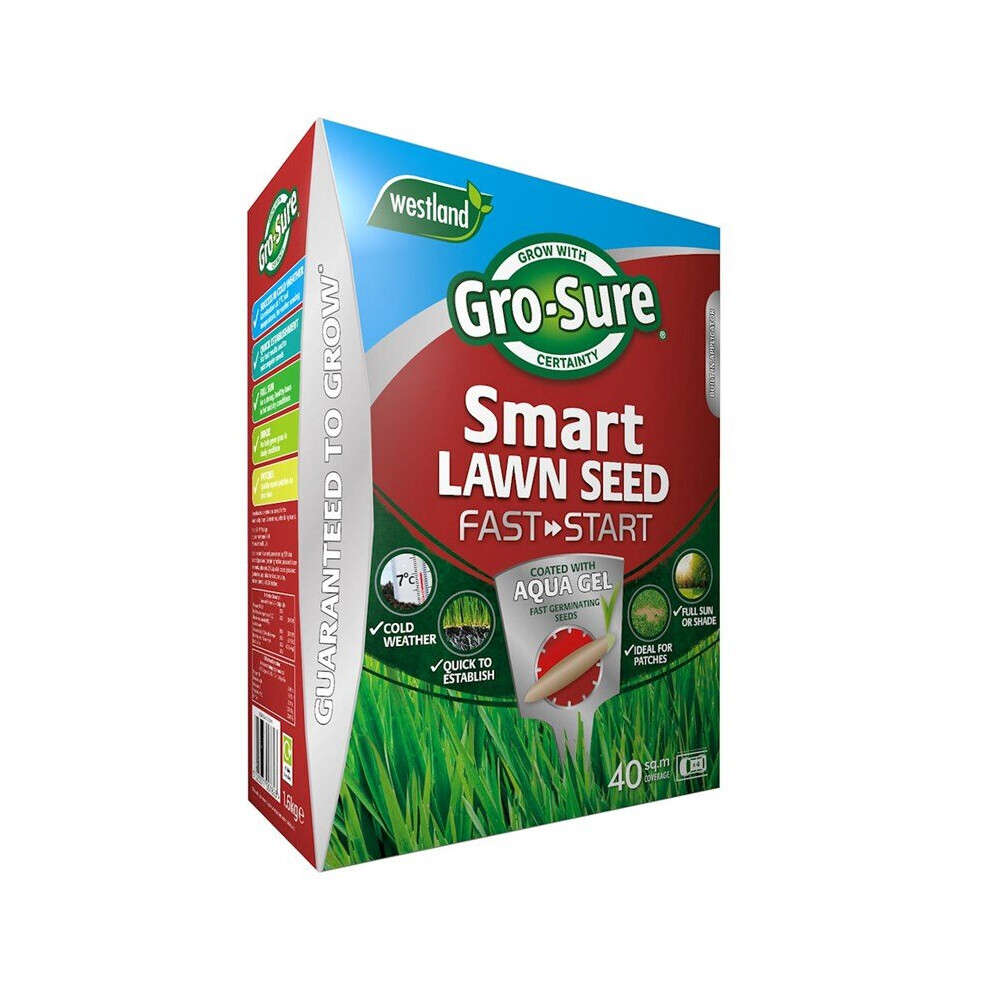 Gro-Sure Smart Seed Lawn Seed Fast Start 40Sq.M (20500264)