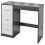 URBN Living (Black Carcass + White Drawers) 3 Drawer Wooden Dressing Computer Work Table Desk 2