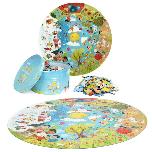 Boppi boppi 150 Piece Round Jigsaw Puzzle - Seasons 2