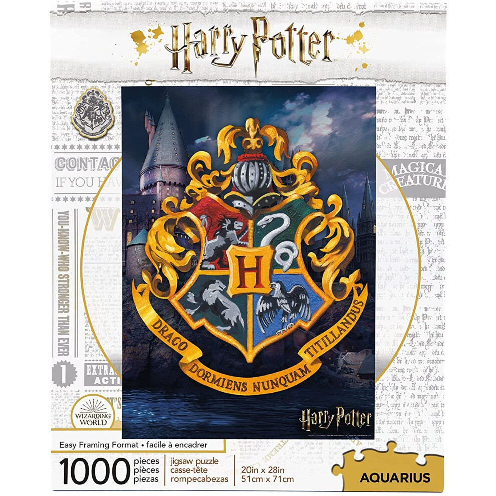 Harry Potter Hogwarts Crest 1000pc Jigsaw Puzzle 710mm x 510mm (nm)