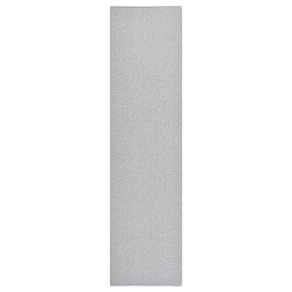 vidaXL Carpet Runner Light Grey Hallway Non-Slip Floor Carpet Mat Area Rug