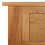 VidaXL vidaXL Solid Oak Wood Dressing Table Wooden Console Hallway Entryway Table 7