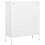 VidaXL vidaXL Storage Cabinet White Steel Sideboard Bookcase Cupboard Display Cabinet 7