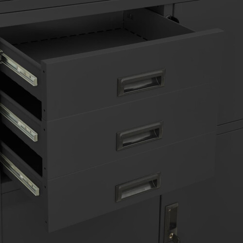 VidaXL vidaXL Büroschrank Anthrazit 90x40x180 cm Stahl 2