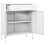 VidaXL vidaXL Storage Cabinet White Steel Sideboard Bookcase Cupboard Display Cabinet 8